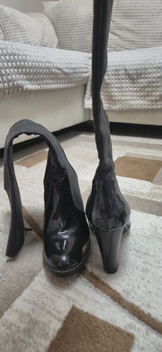 Cizme elegante piele