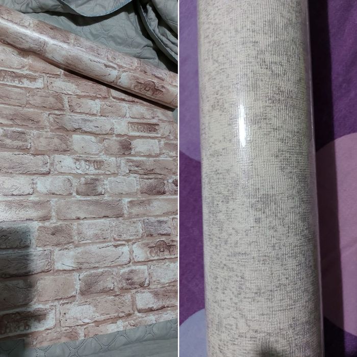 Кафель  и дверной добор обои