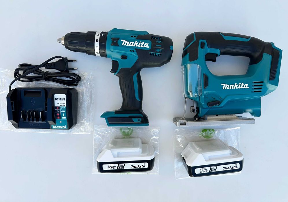 Makita HP488D & Makita JV183D - Нов сет от ударен винтоверт и зеге
