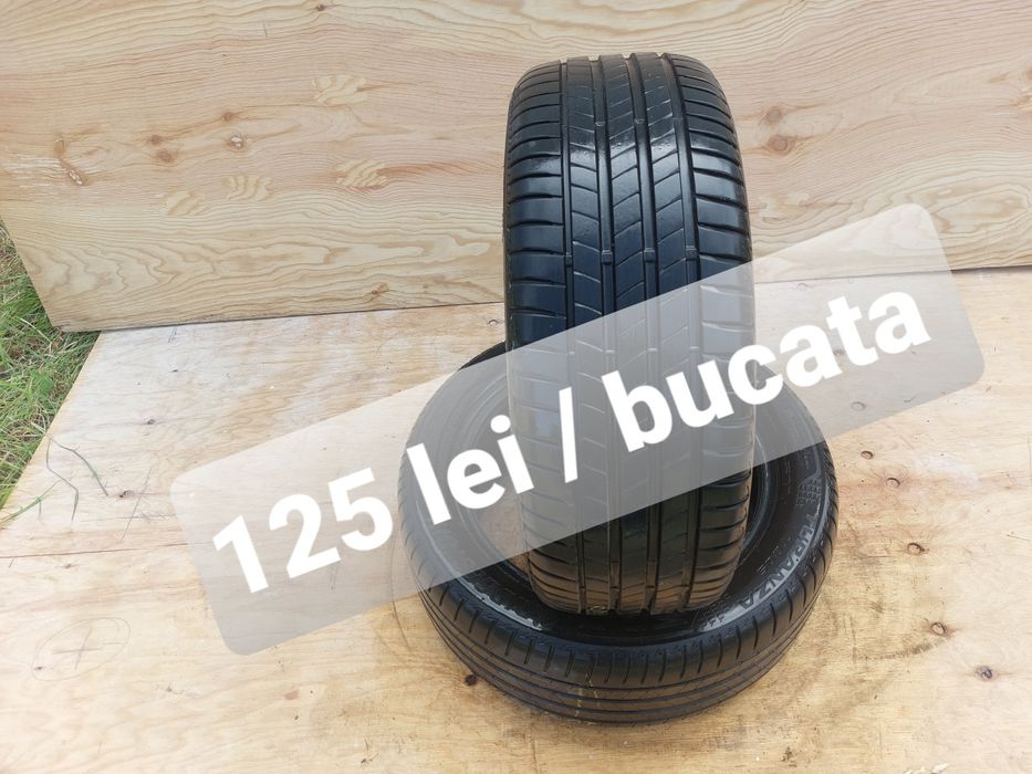 125 lei bucata! Doua anvelope de vara 205 55 r17 Bridgestone Turanza