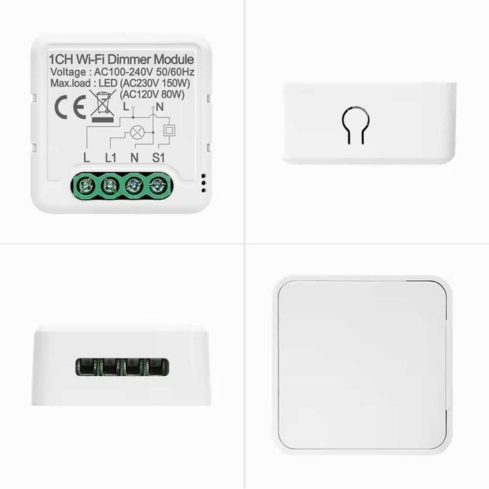 AVATTO N-DMS01 WIFI ДИМЕР модул за контрол на осветление 1/2C | TUYA