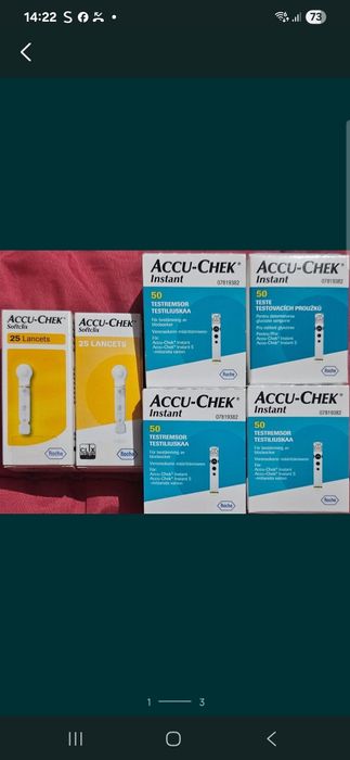 Teste glicemie Accu-Chek instant