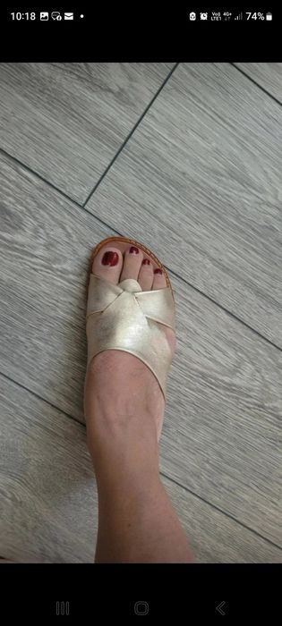 Șlapi piele naturală, confecționați manual