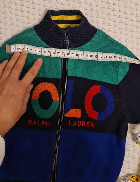 Pulover/jacheta copii cu doua fețe, cu fermoar, Ralph Lauren, 1-2 ani