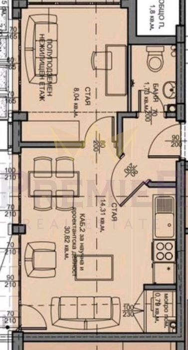Продава се Двустаен апартамент в Варна, Колхозен пазар - 39 кв.м за 1016 €/кв.м - Снимка #1