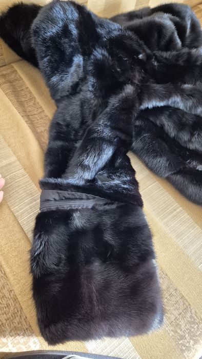 Шуба норковая черная