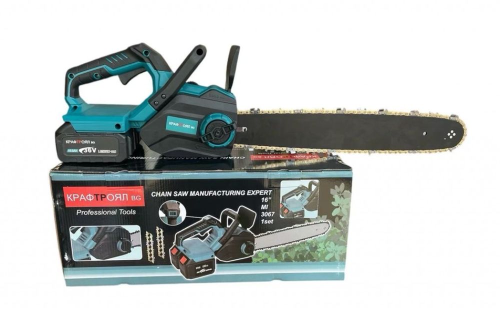 Акумулаторна резачка с маслен филтър 40см, 36V 16"