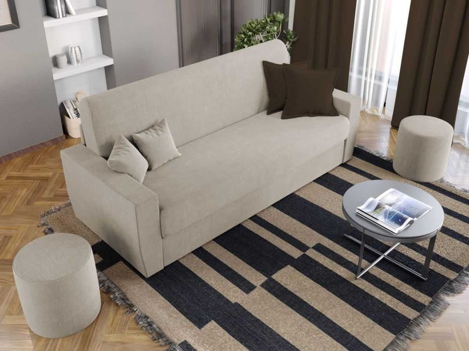 Canapea Extensibila Corsica Crem - Transport Gratuit in 4-10 zile