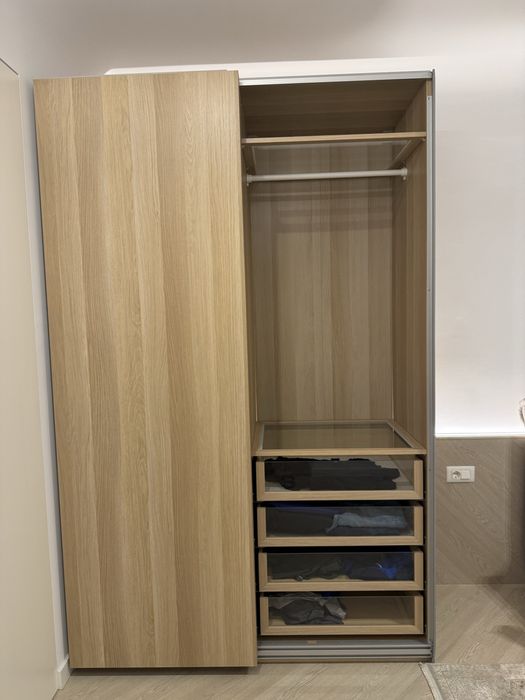 Sifonier dressing IKEA PAX - nou, lux, maro, accesorizat (+ cutii)