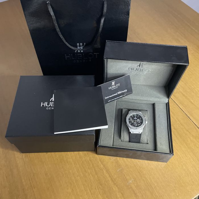 Мужские наручные часы Hublot Silver Spirit Of Big Bang. Подарок хублот