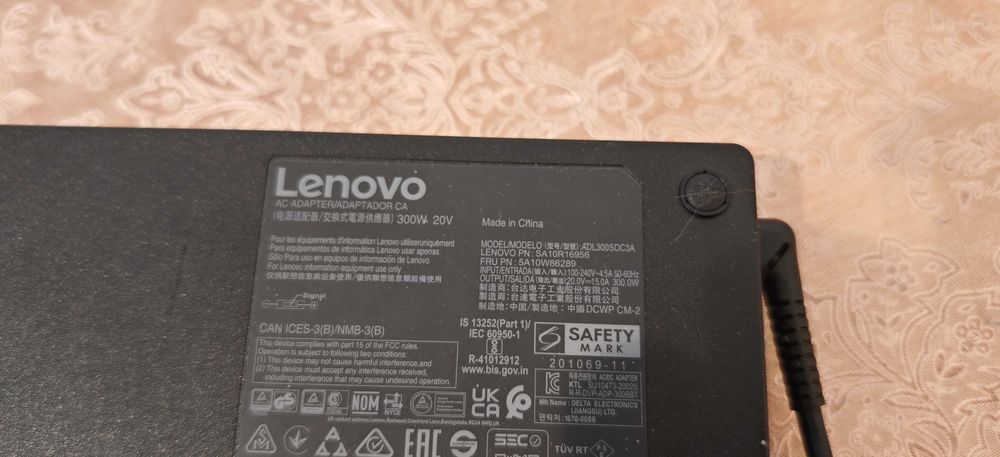 Lenovo 300W Charger Adapter Lenovo Legion ThinkPad ADL300SDC3A 20V 15A