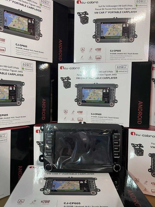 МУЛТИМЕДИЯ ЗА VW | Android 14.0 | 4GB RAM | 32GB ROM | Бонус камера!