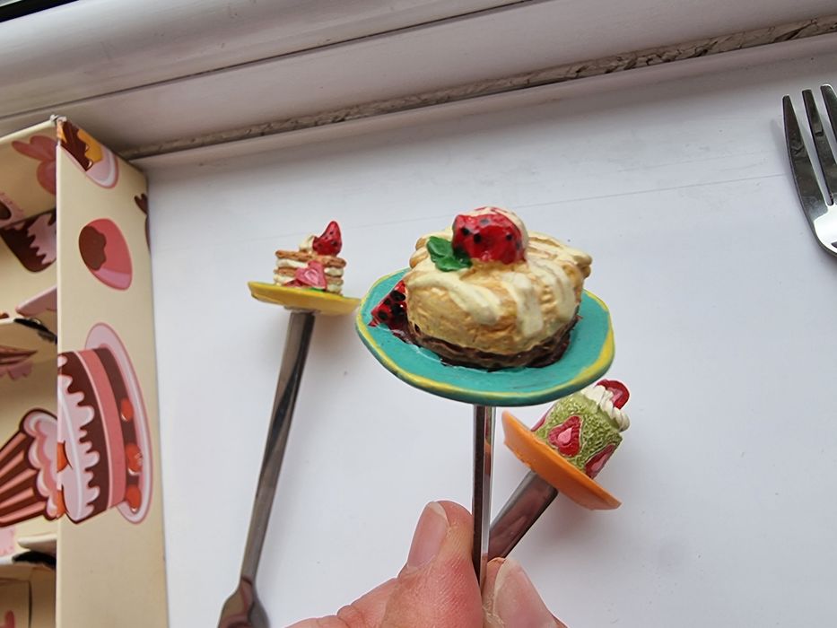 Мини десертни вилици -  ръчна изработка