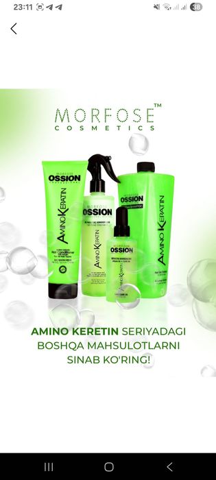 Soch uchun sprey va konditsaner