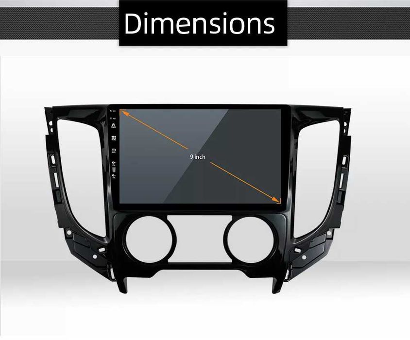 Мултимедия за Mitsubishi Triton L200 Двоен дин Навигация плеър Android