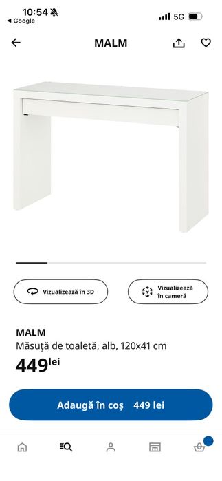 Vand masuta de machiaj ikea