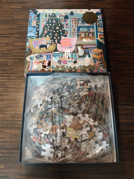 Пъзел Season's Readings 500-Piece Foil Puzzle by Galison