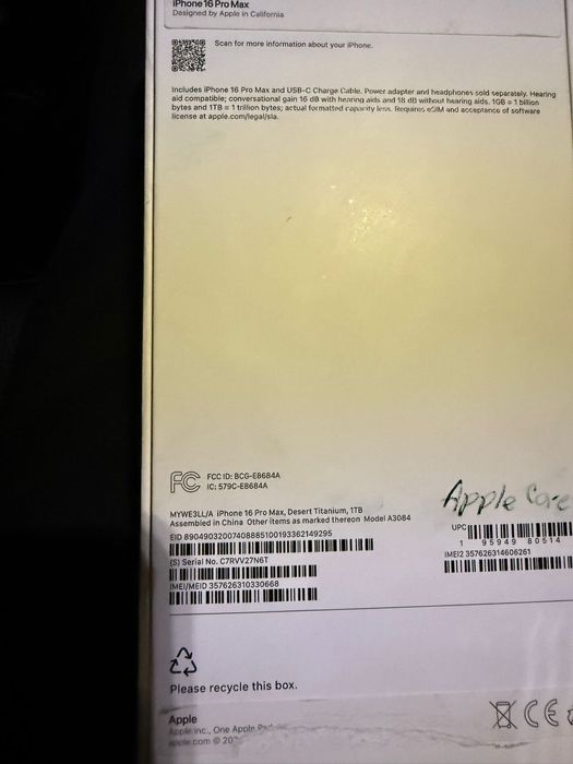 Iphone 16 Pro Max 1Tb