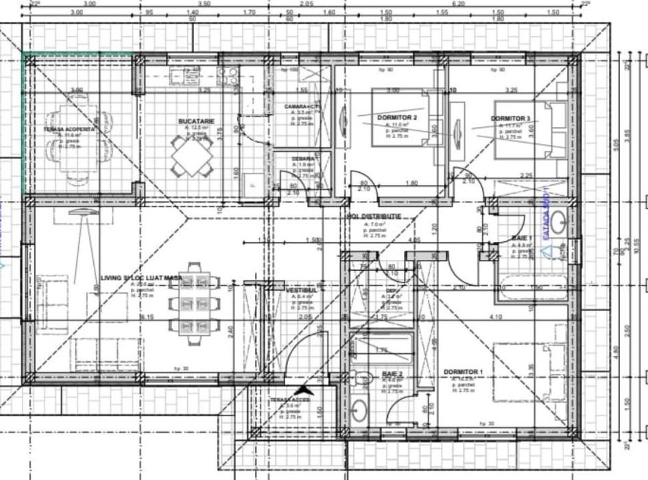 Casa individuala moderna | 3 dormitoare | Incalzire in pardoseala | Te