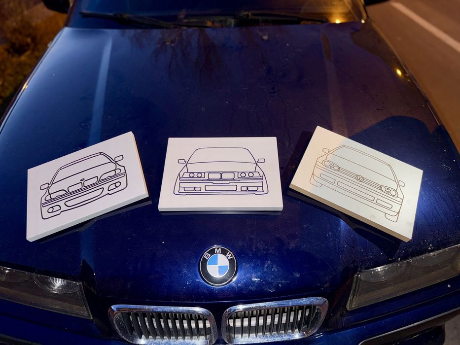 Tablou personalizat gravat cu tematica auto