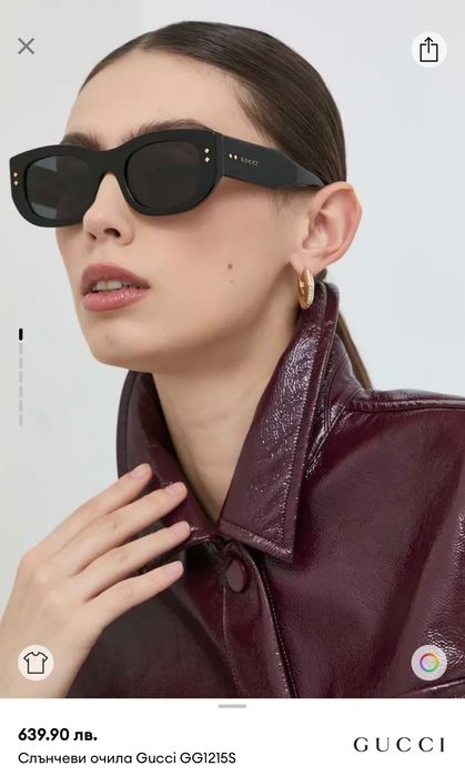 Чисто нови дамски слънчеви очила Gucci GG1215S