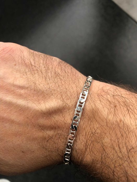 Сребърна гривна- 7гр, проба 925, 21см