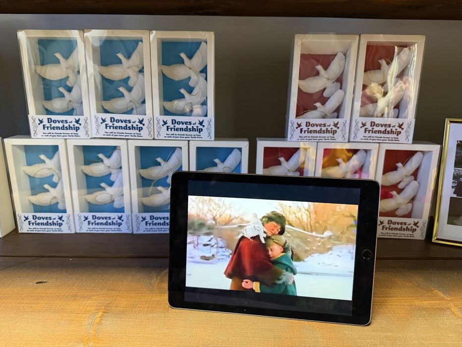 Set 2 ornamente brad Turturelele Prieteniei - Singur Acasa