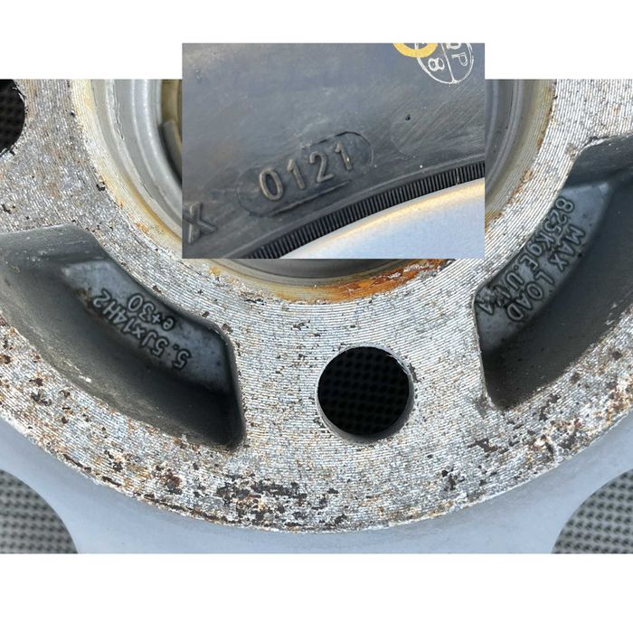 Roata rulota 175R14C 5 prez, 2 jante 13" 4 prez, 2 roti 195R14C 4 prez