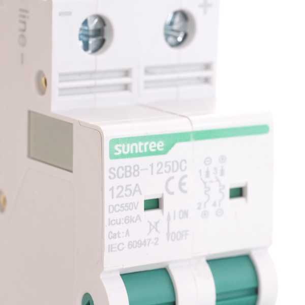 DC предпазител 500v /80A,100A,125A Двуполюсен за соларни батерии