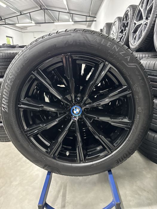 Jante Bmw X5 X6 R20 G05 G06 Originale M740 Black Bridgestone  90% de vara 2024