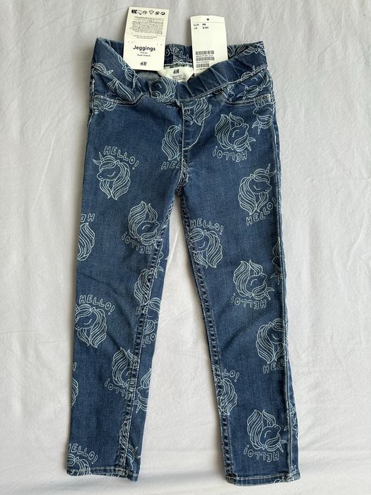 Pulover Zara cu guler si jeggings H&M, 98 cm, 2-3 ani - ca noi