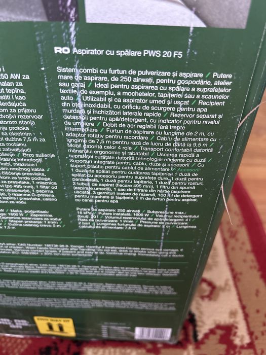 Aspirator parkside injectie-extractie