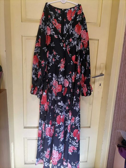 Дамска дълга официална рокля от полиестер