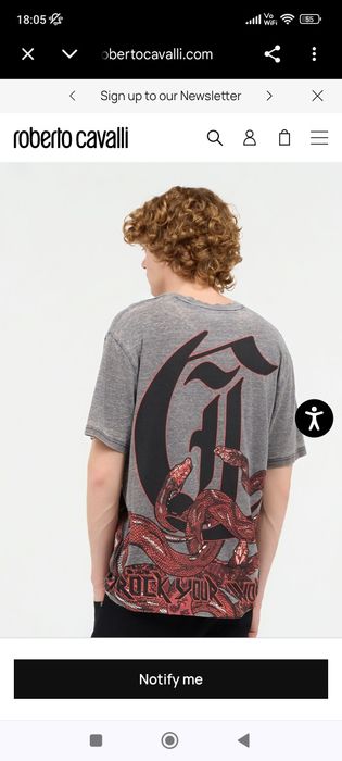 Oferta Tricou JUST CAVALLI original 100% colectia noua marimea L model editie limitată