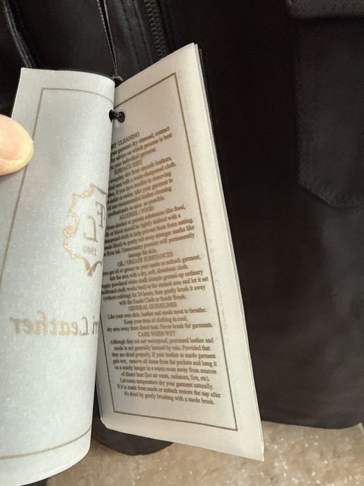Geacă Piele Naturală Ferri Leather – NOUĂ cu etichetă, Mărimea XL