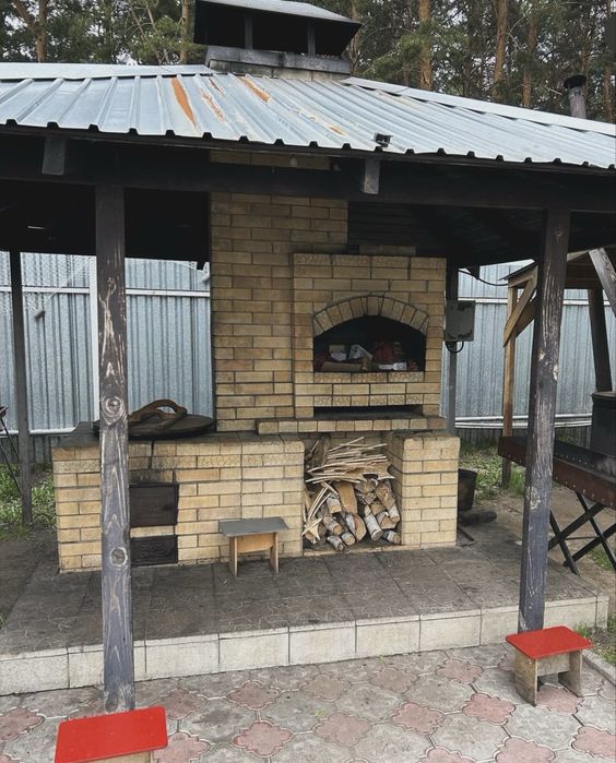 Баня на дровах из сруба