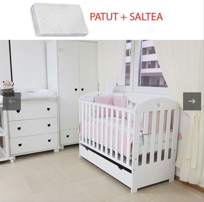 Patut bebelusi cu saltea cocos ( Mamo Tato)