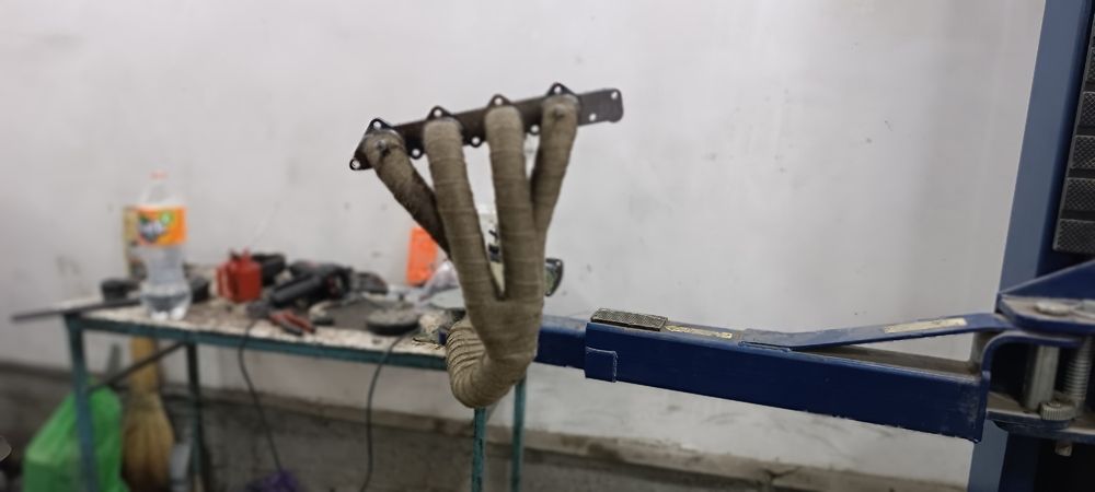 Установка выхлопной системы