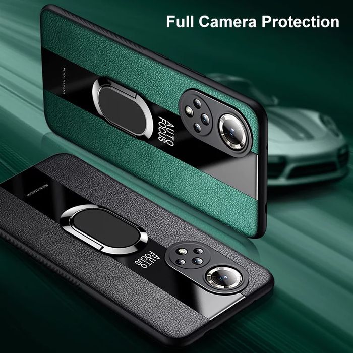 Huawei Nova Y70 Y90 Nova 9 SE 8i / PORSCHE Кожен кейс с пръстен