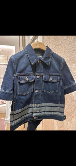 Дънково яке с къс ръкав Диор