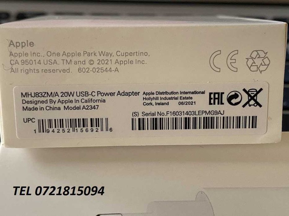 Incarcator iPhone Fast charge  20w original