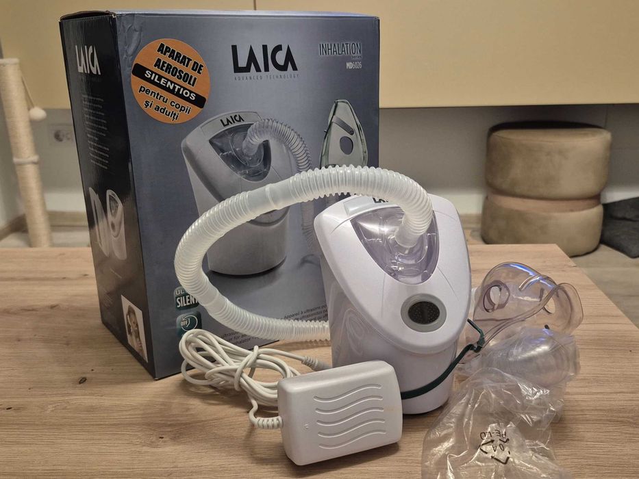 Aparat aerosoli cu ultrasunete Laica MD6026, Silentios