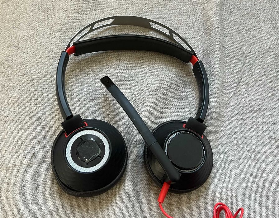 Casti Poly Plantronics CS220T USB cu microfon si telecomanda