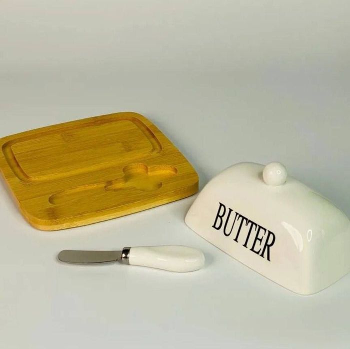 Масленка с ножом в комплекте