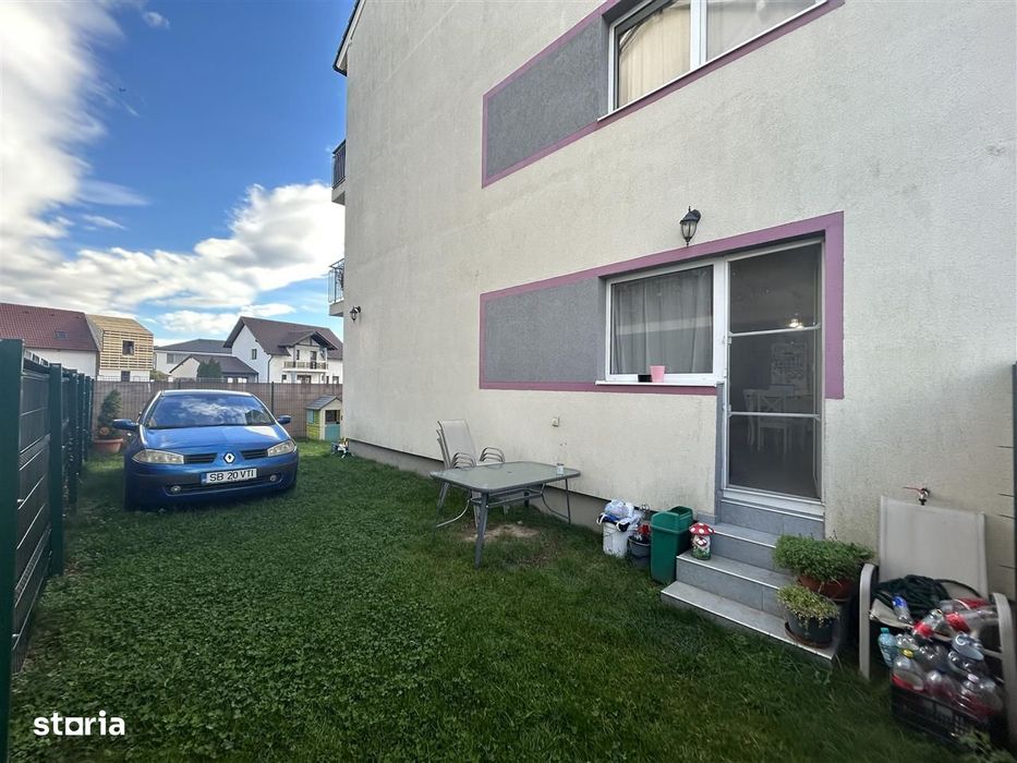 Apartament cu 3 camere și grădină de 74 mp, mobilat - Selimbar