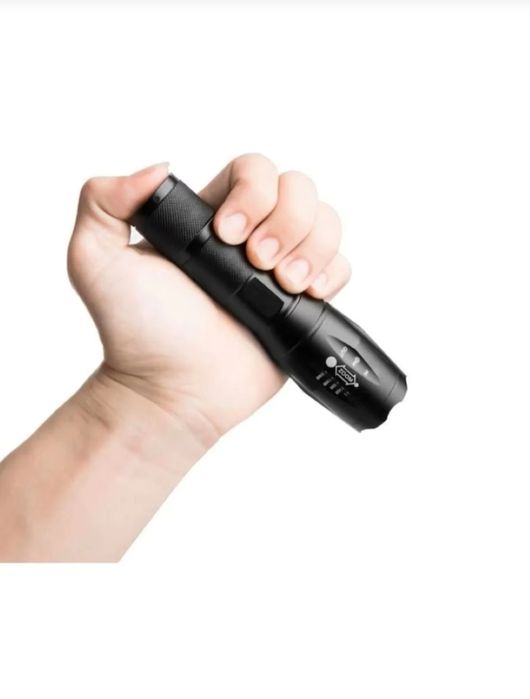 Lanterna cu acumulator 18650 3,7 V sau baterii /acumulatori 3x1,5V AAA