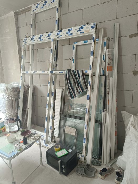 Окно балконное с дверью