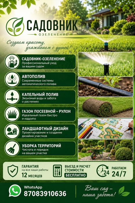 Автополив- Озеленение