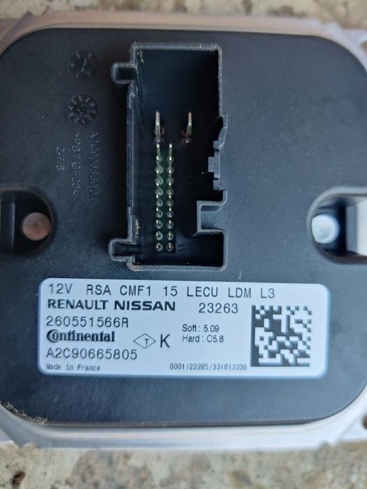 Calculator Modul Droser Balast far led Nissan Renault Clio Megane Kadjar Captur Talisman 260551566R / A2C90665805