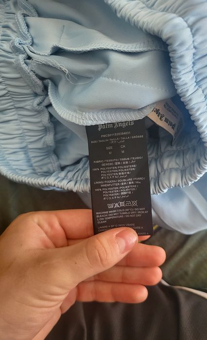 Pantaloni scurti Palm Angels baby blue